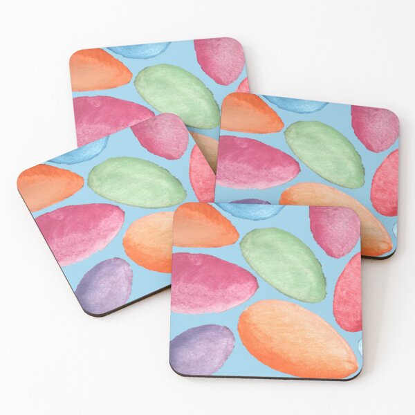 Item preview, Colored Pebbles Pastel Blue Background designed and sold by kel72.