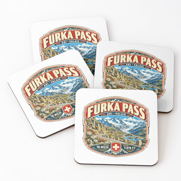 Item preview, Furka Pass Uri Valais Switzerland Mountain Road Trip designed and sold by RetroMini2026.