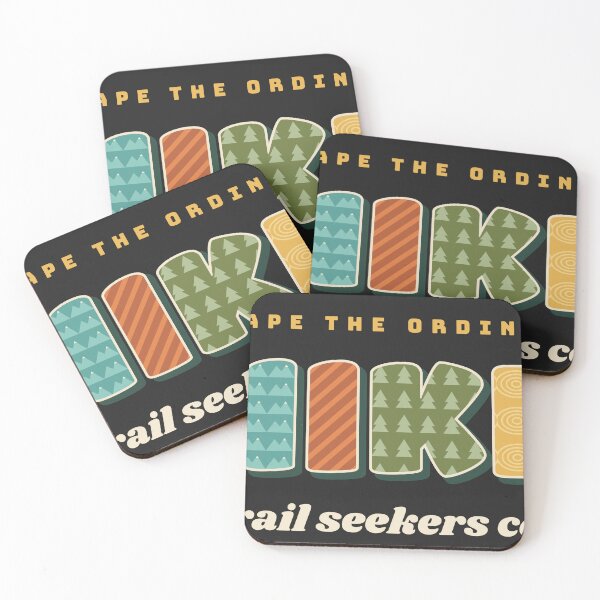 Aperçu de l'œuvre Hike Retro Patterned Letters Trail Seekers créée et vendue par somebasic.