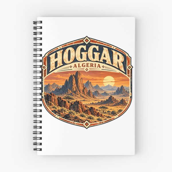 Item preview, Hoggar Algeria Desert Mountains Adventure Travel designed and sold by RetroMini2026.