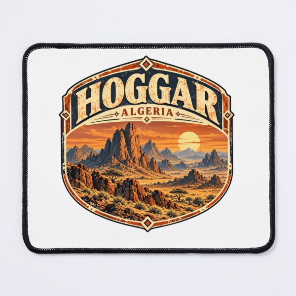 Item preview, Hoggar Algeria Desert Mountains Adventure Travel designed and sold by RetroMini2026.