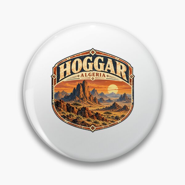 Item preview, Hoggar Algeria Desert Mountains Adventure Travel designed and sold by RetroMini2026.