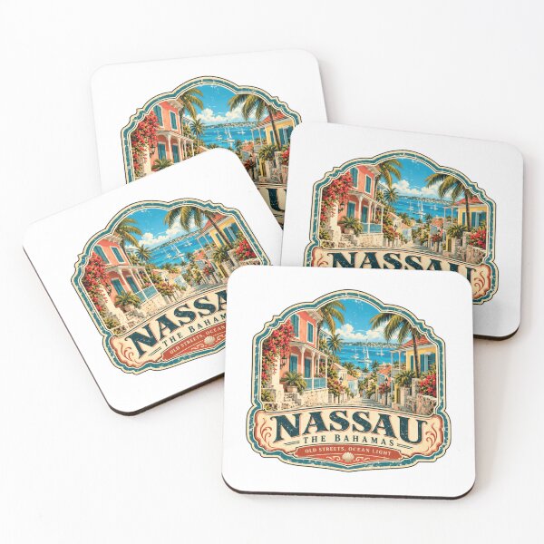 Artikelvorschau, Nassau, Bahamas – Altstadt, Meer, Licht, Karibik – Reiseandenken entworfen und verkauft von RetroMini2026.