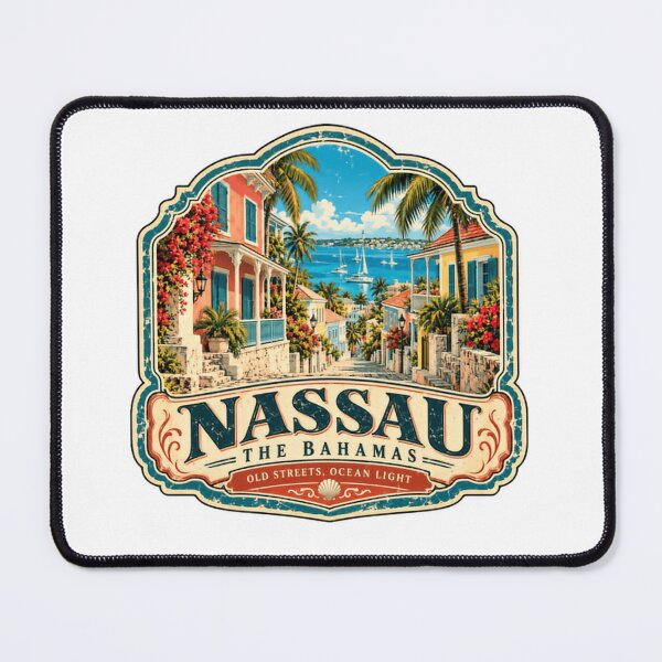 Item preview, Nassau The Bahamas Old Streets Ocean Light Caribbean Travel Souvenir designed and sold by RetroMini2026.