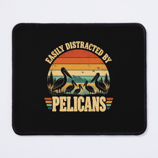 Item preview, Easily Distracted By Pelicans Bird Watching Fan designed and sold by SkeletonsDanger.