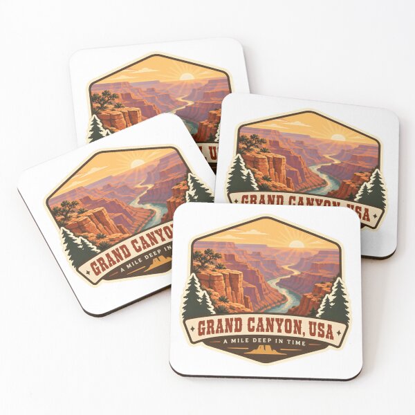 Item preview, Grand Canyon, USA A Mile Deep In Time National Park Travel Souvenir designed and sold by NeedForParks.