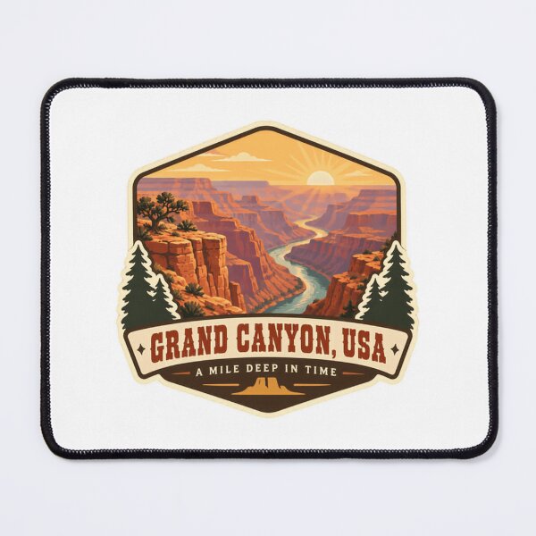 Item preview, Grand Canyon, USA A Mile Deep In Time National Park Travel Souvenir designed and sold by NeedForParks.