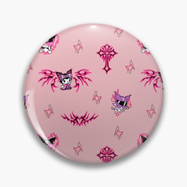 Item preview, Pink Hello Y2k Kuromi Seamless Pattern Paper designed and sold by Moss & Mystics.