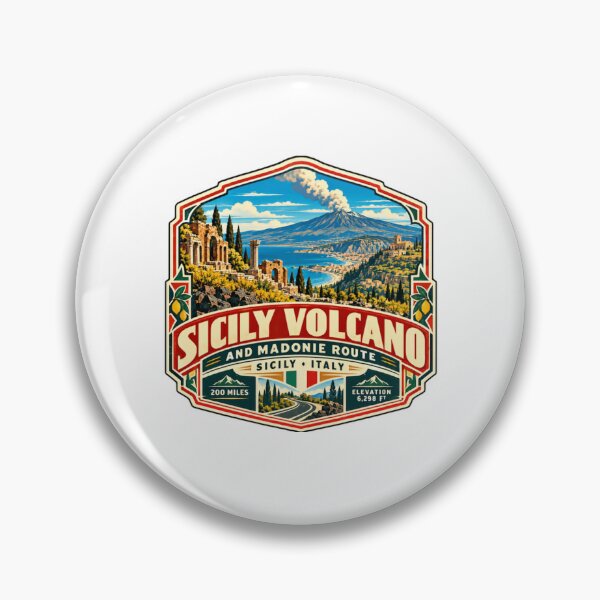 Item preview, Sicily Volcano And Madonie Route Italy Travel Souvenir Sicilian Road Trip Tourist designed and sold by RetroMini2026.