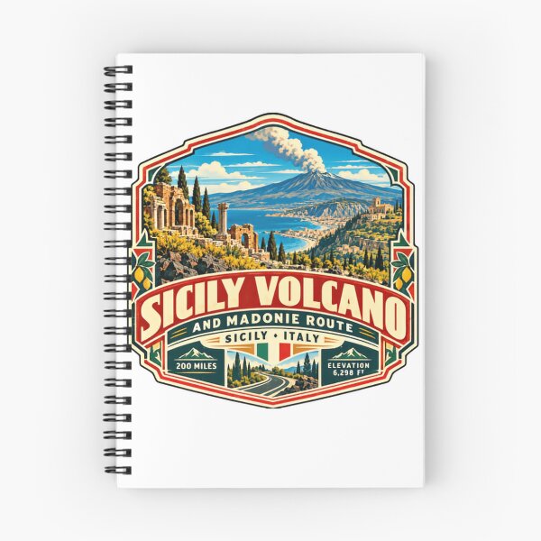 Item preview, Sicily Volcano And Madonie Route Italy Travel Souvenir Sicilian Road Trip Tourist designed and sold by RetroMini2026.