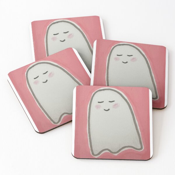 Item preview, Blushing Ghost with Pink Background designed and sold by allie-honigford.