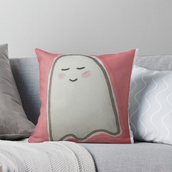 Item preview, Blushing Ghost with Pink Background designed and sold by allie-honigford.