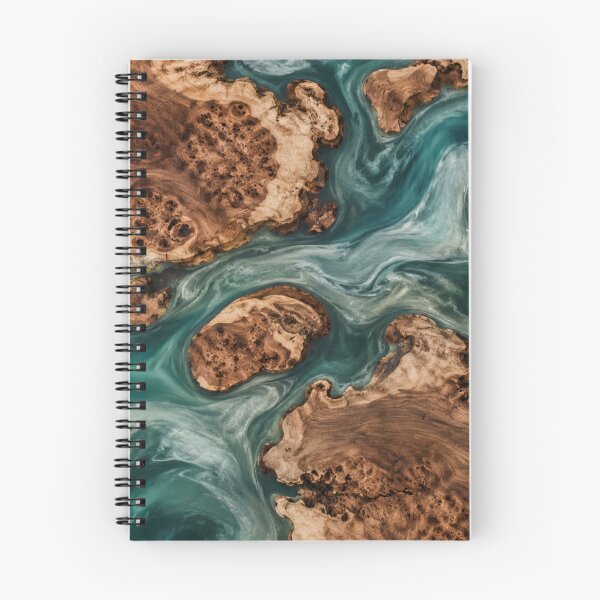 Item preview, Burled Walnut & Teal Resin  designed and sold by WeaveSphere.