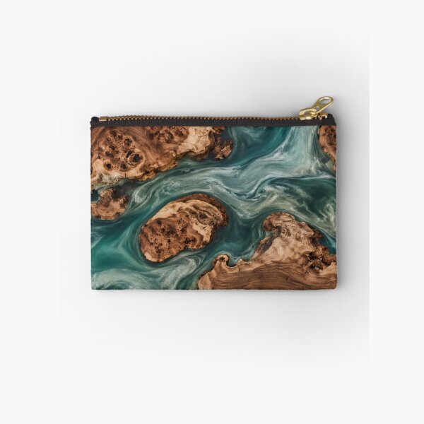 Item preview, Burled Walnut & Teal Resin  designed and sold by WeaveSphere.