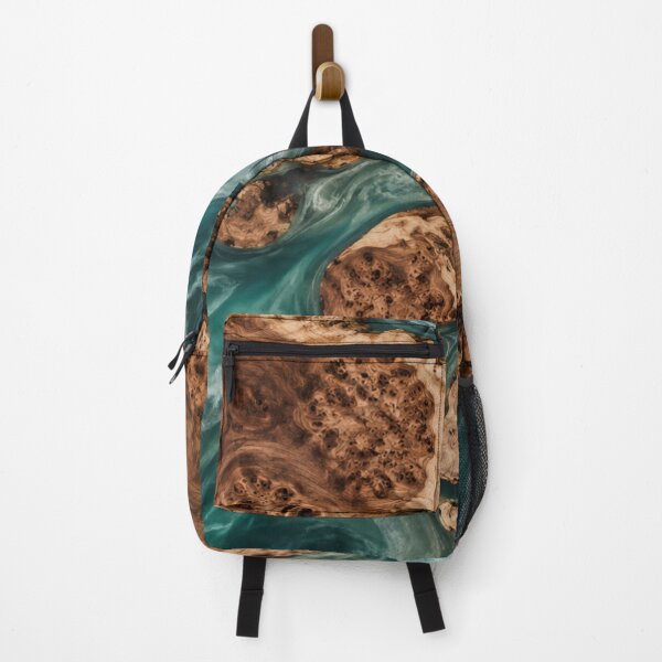 Item preview, Burled Walnut & Teal Resin designed and sold by WeaveSphere.