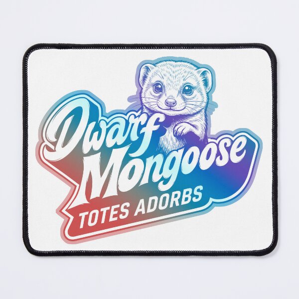 Item preview, Cute Dwarf Mongoose - Totes Adorbs Rainbow color designed and sold by LOVEARTDESIGN.