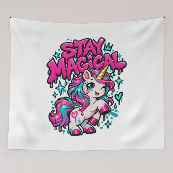 Item preview, Stay Magical - Graffiti Unicorn designed and sold by Visual Dept..