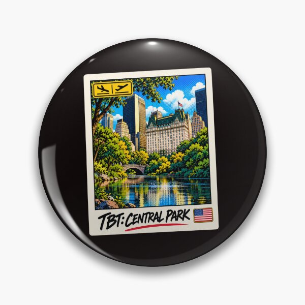 Item preview, TBT Central Park NYC Pop Art Travel Postcard designed and sold by ByJeffro.