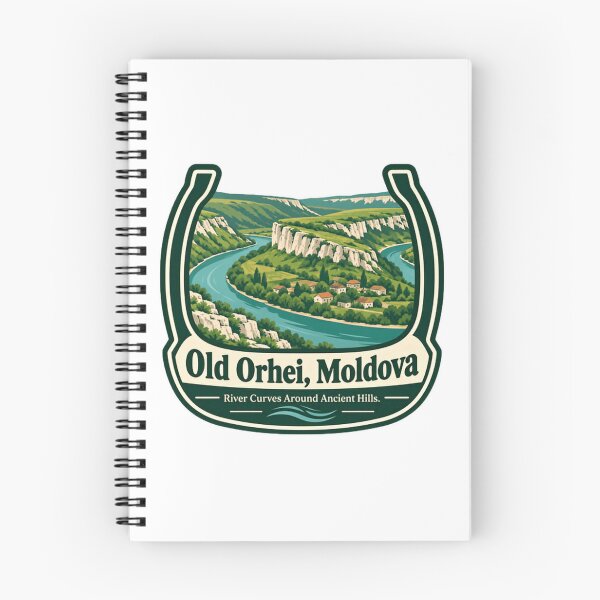 Item preview, Old Orhei Moldova River Curves Around Ancient Hills Moldovan Travel Heritage designed and sold by NeedForParks.