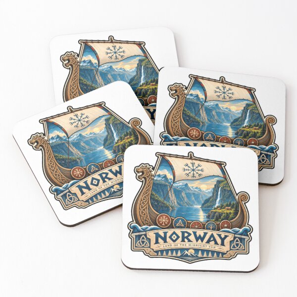 Item preview, Norway Land Of The Midnight Sun Viking Heritage Scandinavian Traveler designed and sold by NeedForParks.