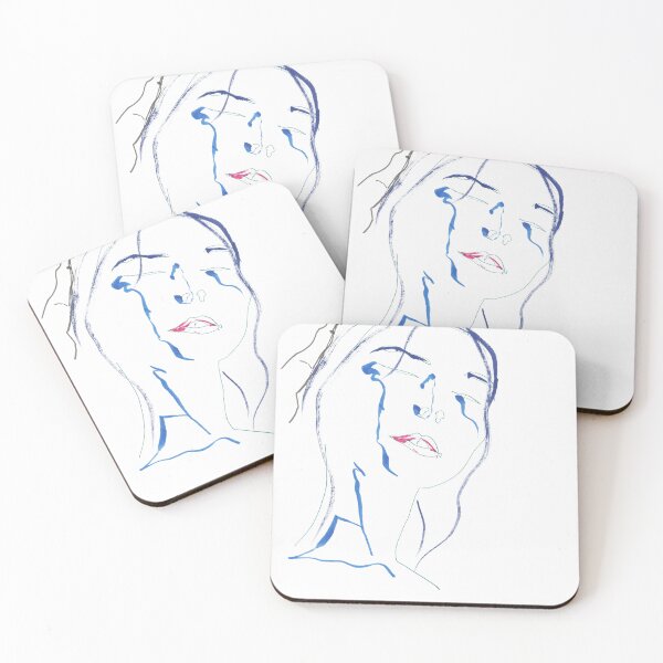 Item preview, The Feeling of Music, a Face in Blue designed and sold by essentialink.