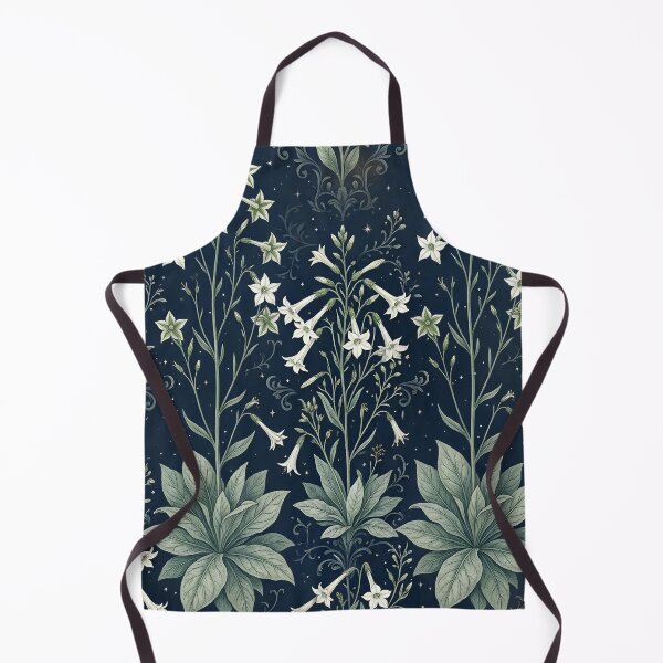 Item preview, Midnight Navy White Bell Flower Meadow designed and sold by Studio BC.