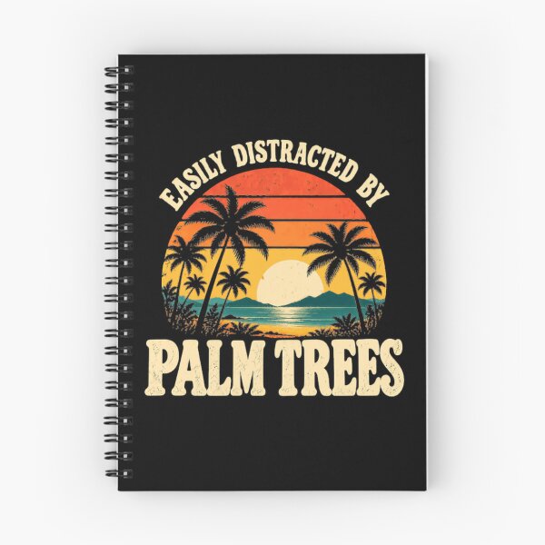 Item preview, Easily Distracted By Palm Trees Tropical Beach Vacation Summer Travel designed and sold by SkeletonsDanger.