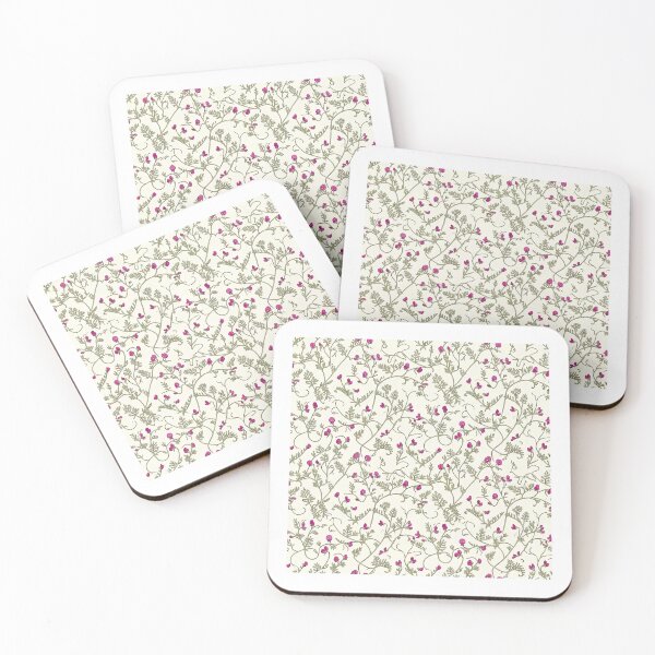 Item preview, Cream Tiny Purple Micro Wildflower Print designed and sold by Studio BC.