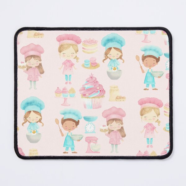 Item preview, Little Chefs - pink designed and sold by Wild Thistle Art.