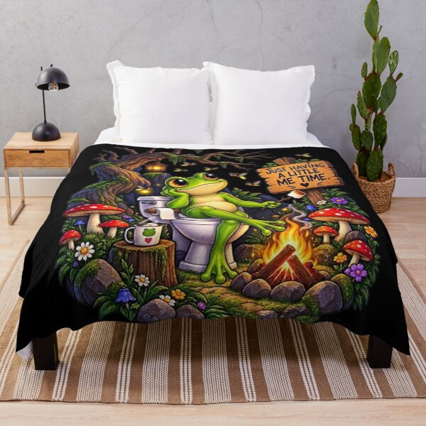 Item preview, Just having a little me time – Magical Forest Bathroom Humor designed and sold by Angelle55.