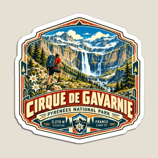Item preview, Cirque De Gavarnie Pyrénées National Park Hiking Traveler designed and sold by RetroMini2026.