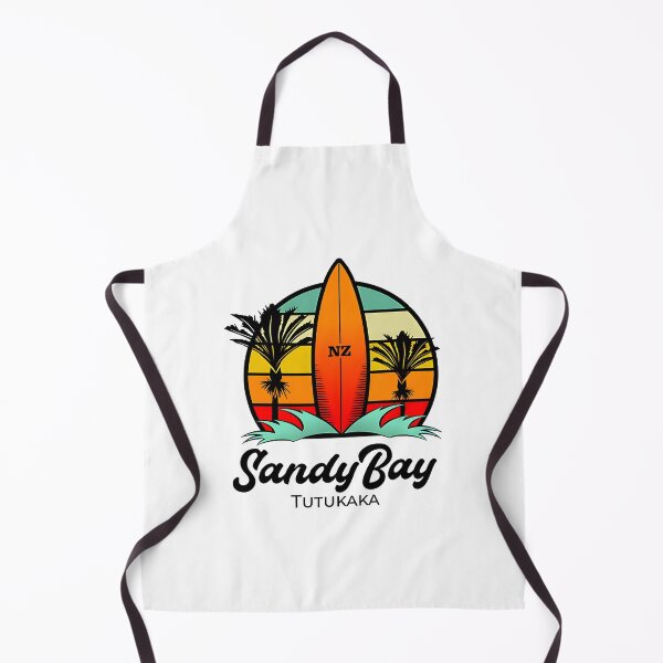Item preview, Sandy Bay Surfing Scene in Tutukaka New Zealand Beach Vibes Artwork designed and sold by ItIsIsz.