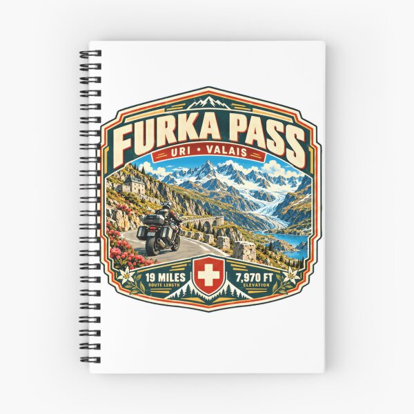 Item preview, Furka Pass Uri Valais Motociclismo Suiza Alpes Viajes Motociclista designed and sold by RetroMini2026.