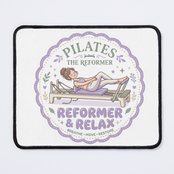 Item preview, Reformer and Relax Breathe Move Restore Pilates Sticker designed and sold by REFORMER & COFFEE STUDIO.