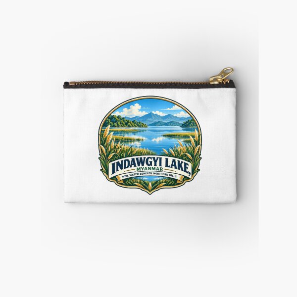 Item preview, Indawgyi Lake Myanmar Travel Souvenir Wide Water Beneath Northern Hills designed and sold by NeedForParks.