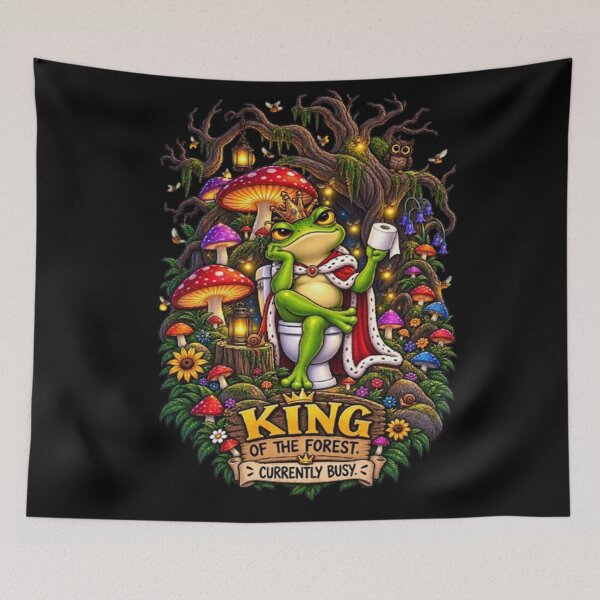 Item preview, King of the forest – Magical Forest Bathroom Humor designed and sold by Angelle55.