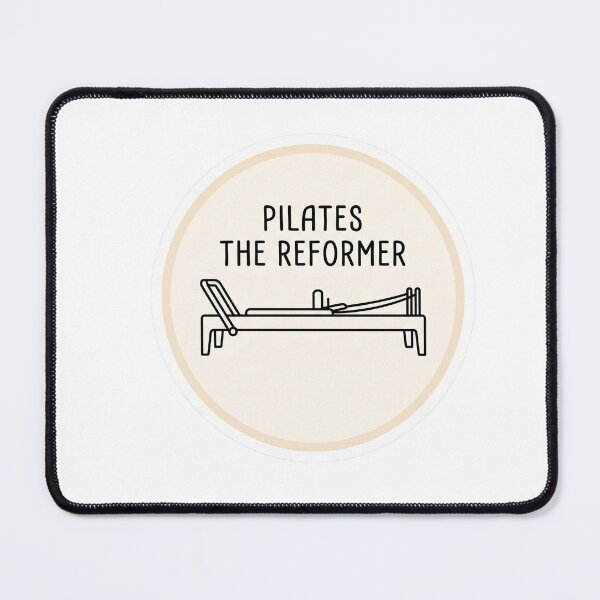 Item preview, Minimalist Pilates The Reformer Machine Line Art Sticker designed and sold by REFORMER & COFFEE STUDIO.