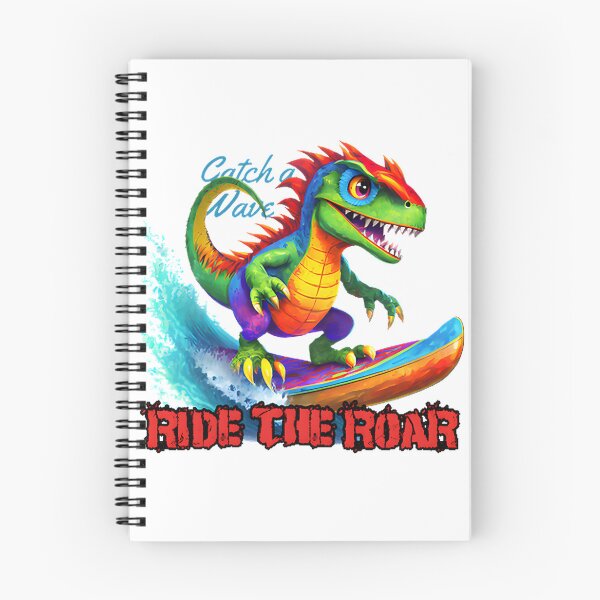 Item preview, Funny Dinosaur Surfing Design for Beach and Summer Lovers designed and sold by ItIsIsz.