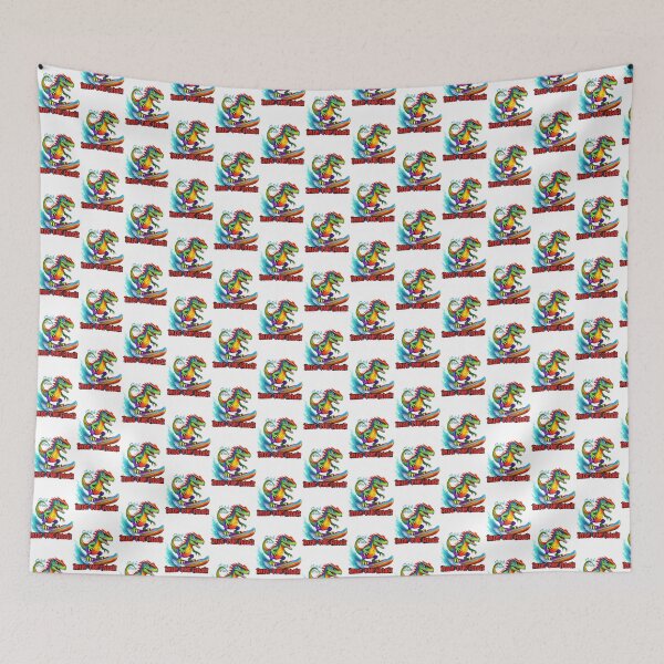 Item preview, Funny Dinosaur Surfing Design for Beach and Summer Lovers designed and sold by ItIsIsz.