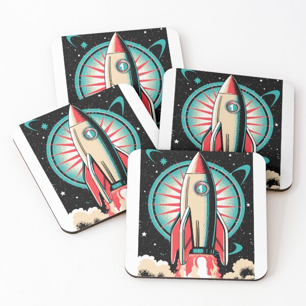 Item preview, Vintage Retro Rocket Ship Launch 1950s Atomic Space Age designed and sold by Stupid Shirts.