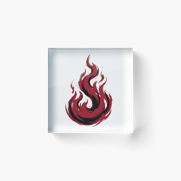 Item preview, Zuko's Honor Flame - Minimalist Fire Nation Brush Art designed and sold by kanjxtan.