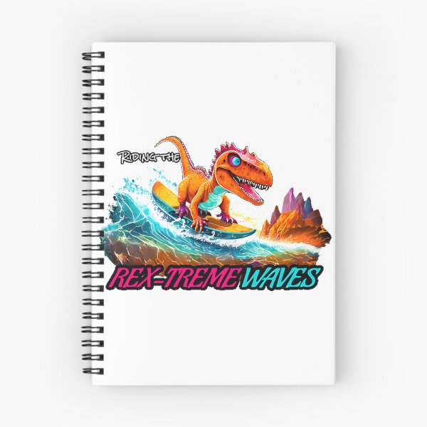 Item preview, Funny Dinosaur Surfing Design for Beach and Summer Lovers designed and sold by ItIsIsz.