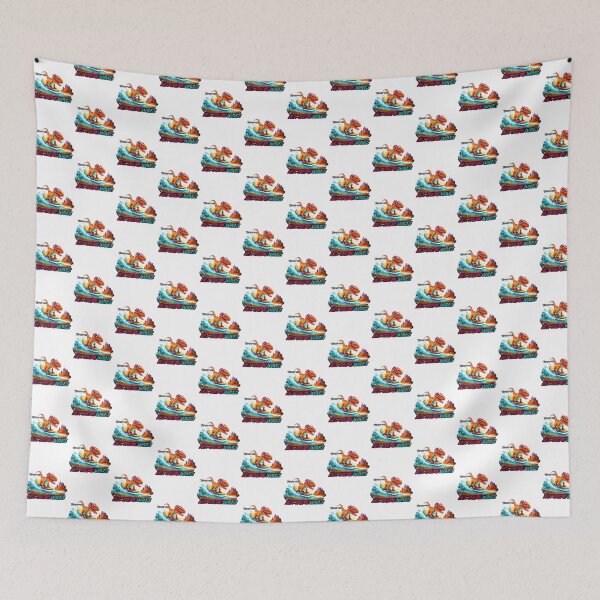Item preview, Funny Dinosaur Surfing Design for Beach and Summer Lovers designed and sold by ItIsIsz.