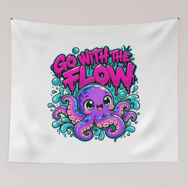 Item preview, Go With The Flow - Graffiti Octopus designed and sold by Visual Dept..