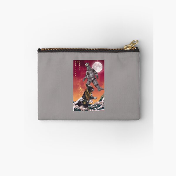 Item preview, Dragonzord vs Mechagodzilla Ukiyo-e Wave-26 designed and sold by JurgenJordan.