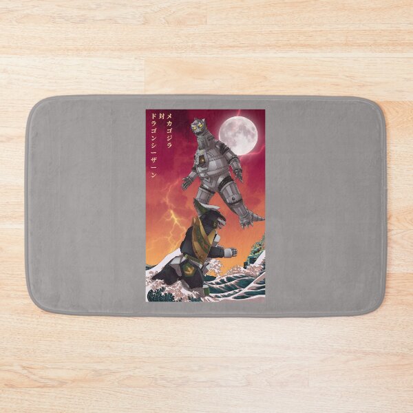 Item preview, Dragonzord vs Mechagodzilla Ukiyo-e Wave-26 designed and sold by JurgenJordan.