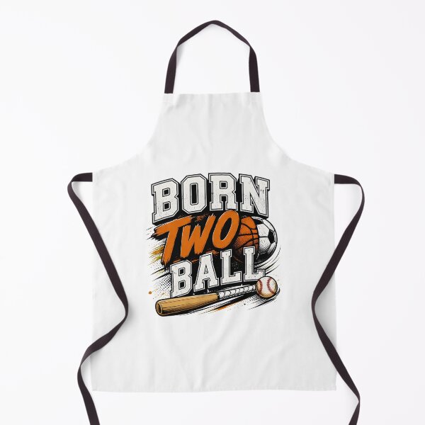 Item preview, born two ball birthday - basketball football soccer baseball bat designed and sold by JasonsSpider.