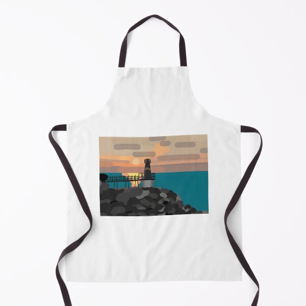 Item preview, Battery Point Portishead Lighthouse Silhouette at Sunrise Scenic Coastal Landscape designed and sold by hayderx1.