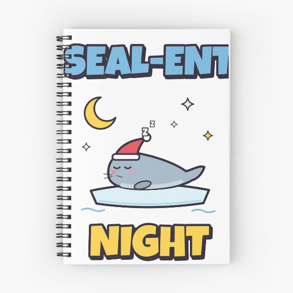 Item preview, Seal-ent Night Cute Seal Christmas Pun designed and sold by somebasic.
