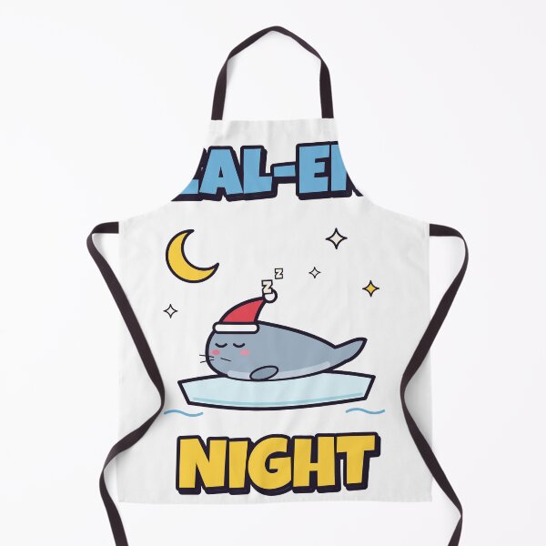 Aperçu de l'œuvre Seal-ent Night Cute Seal Christmas Pun créée et vendue par somebasic.